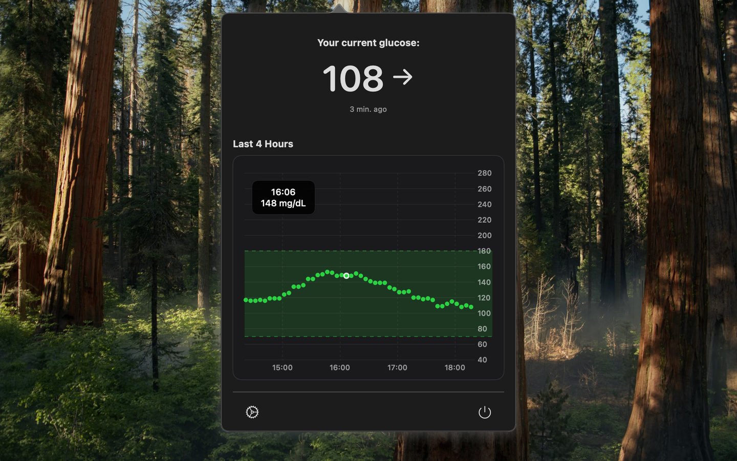 Dark mode interface